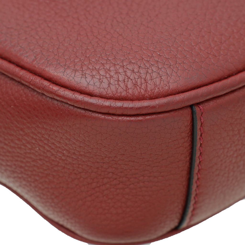 Prada Red Vitello Daino Convertible Belt Bag