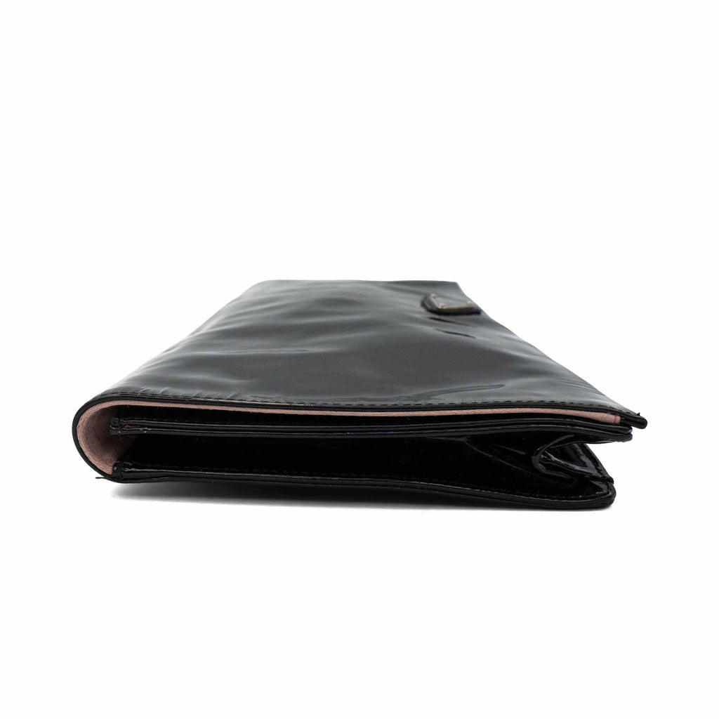 Prada 'Vernice Secchio' Flap Clutch