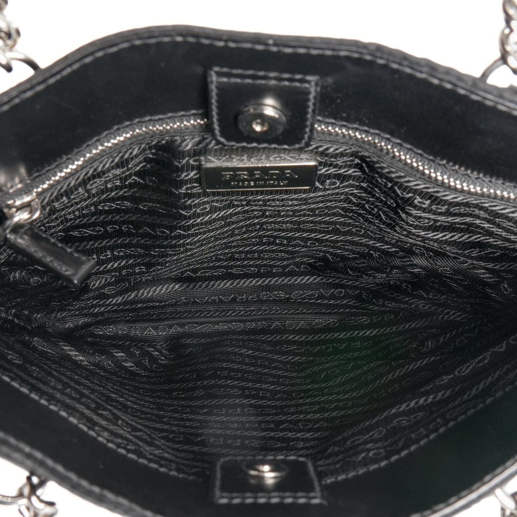 Prada Chain Handle Nylon Bag