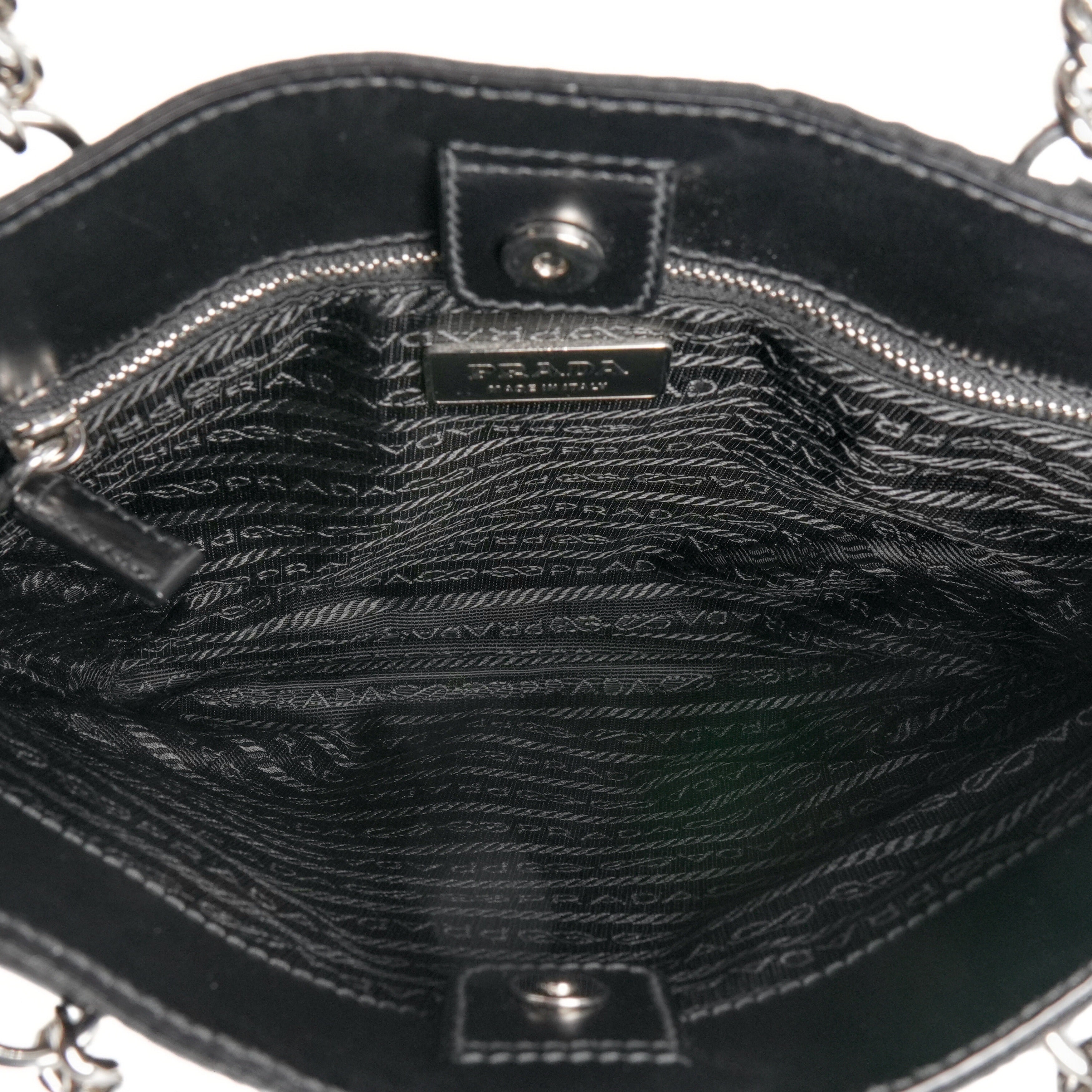 Prada Chain Handle Nylon Bag