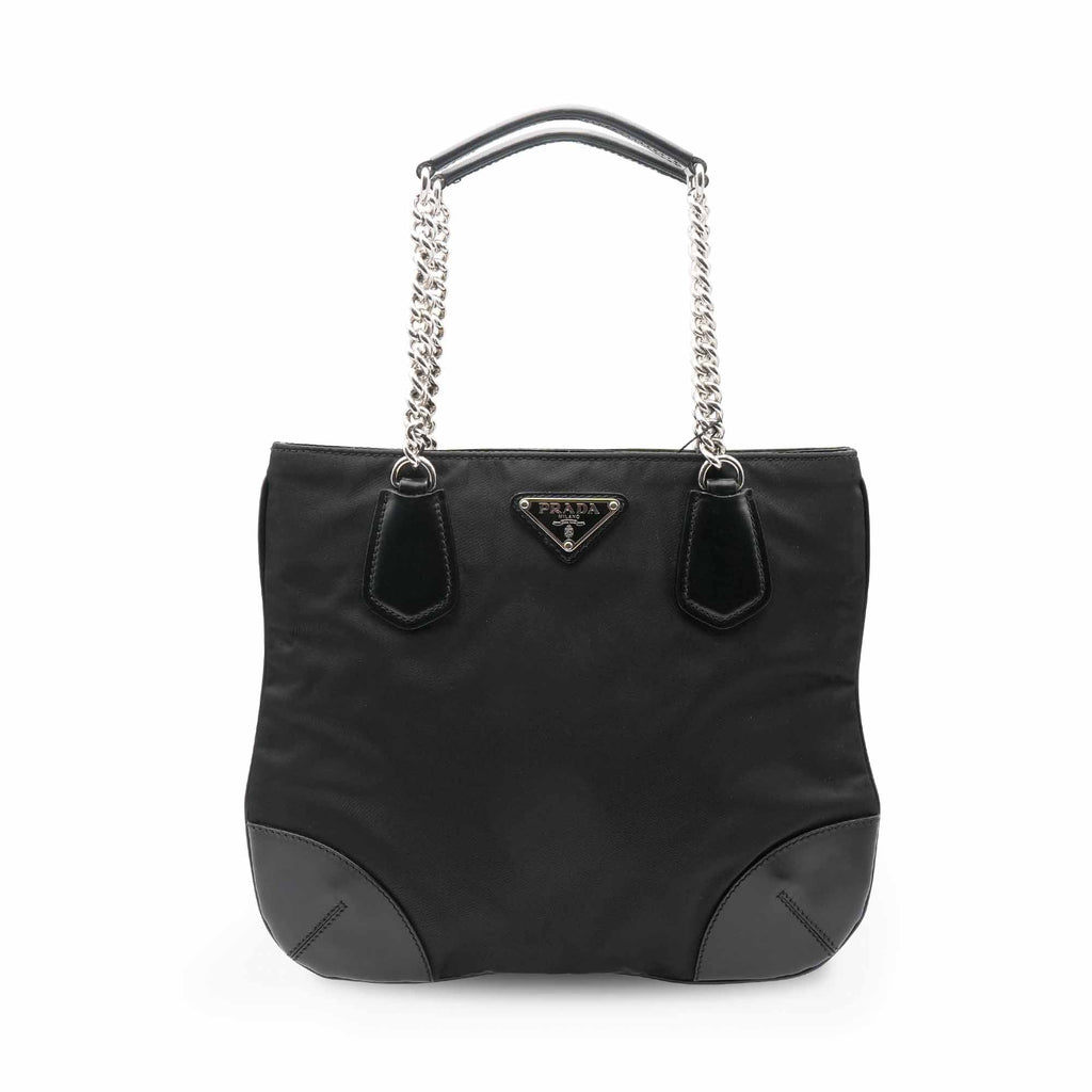 Prada Chain Handle Nylon Bag