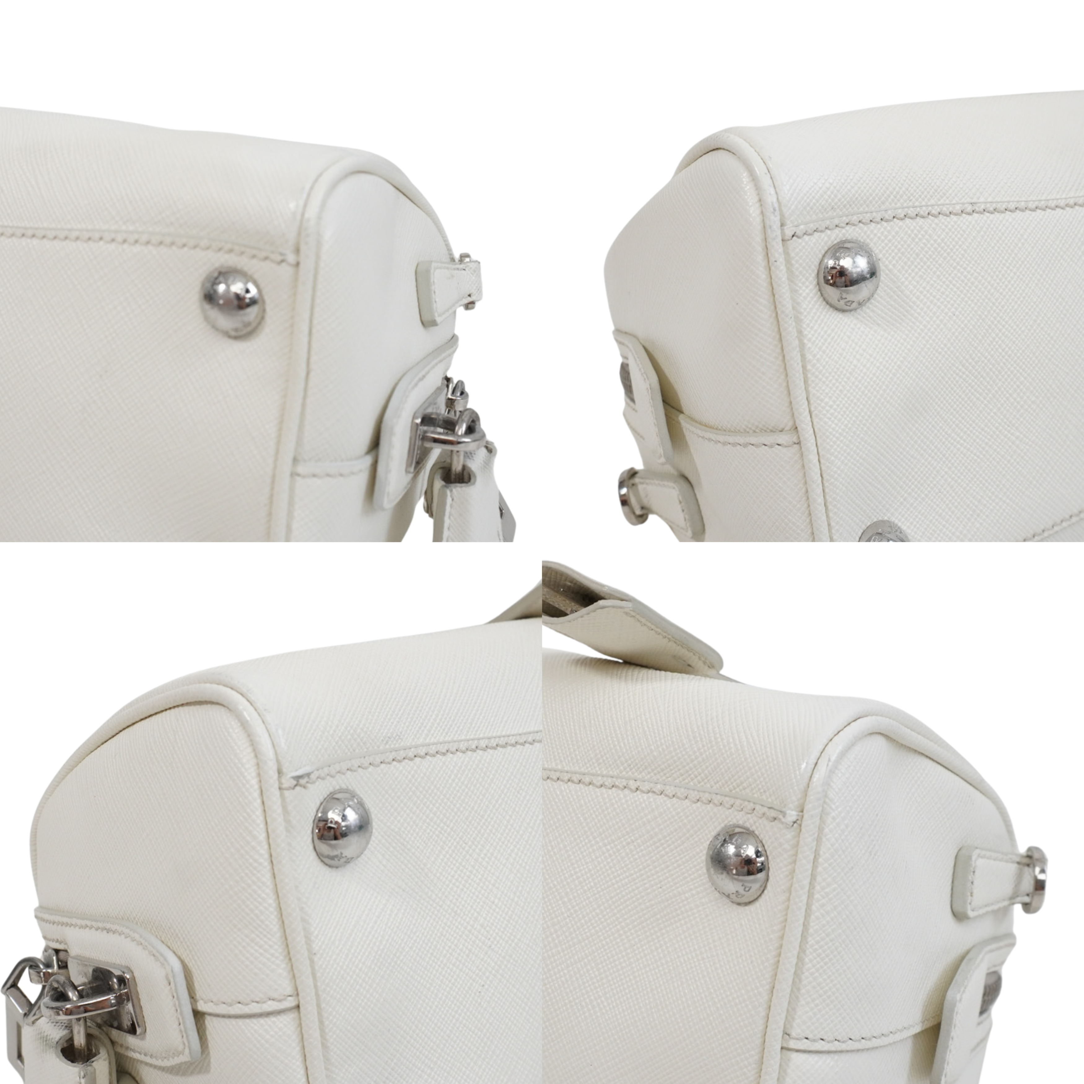 Prada 'Saffiano Mini Handle' Duffle Bag