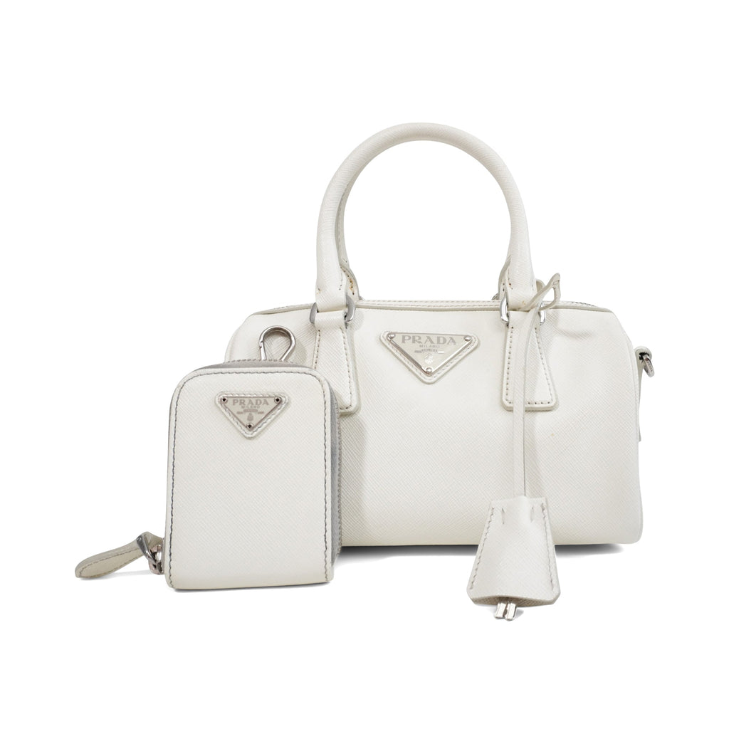Prada 'Saffiano Mini Handle' Duffle Bag
