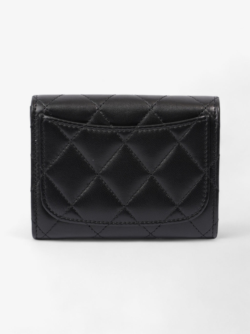 Chanel Classic Flap Card Holder Black Lambskin Leather