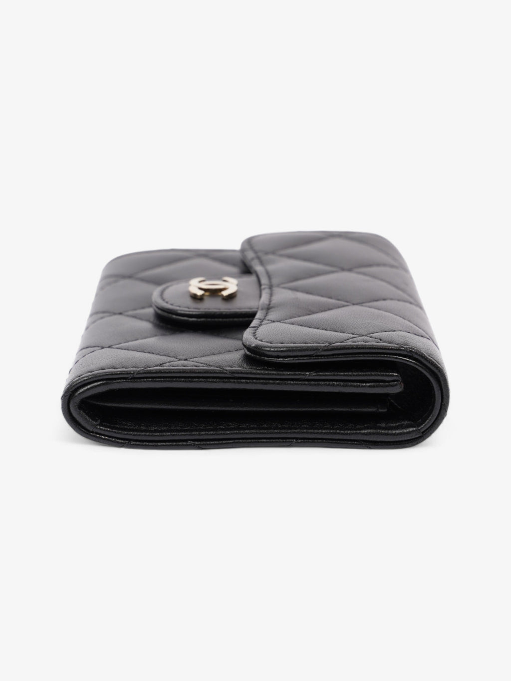 Chanel Classic Flap Card Holder Black Lambskin Leather