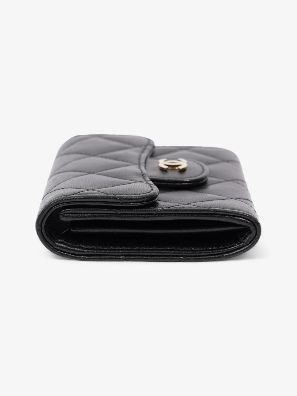 Chanel Classic Flap Card Holder Black Lambskin Leather