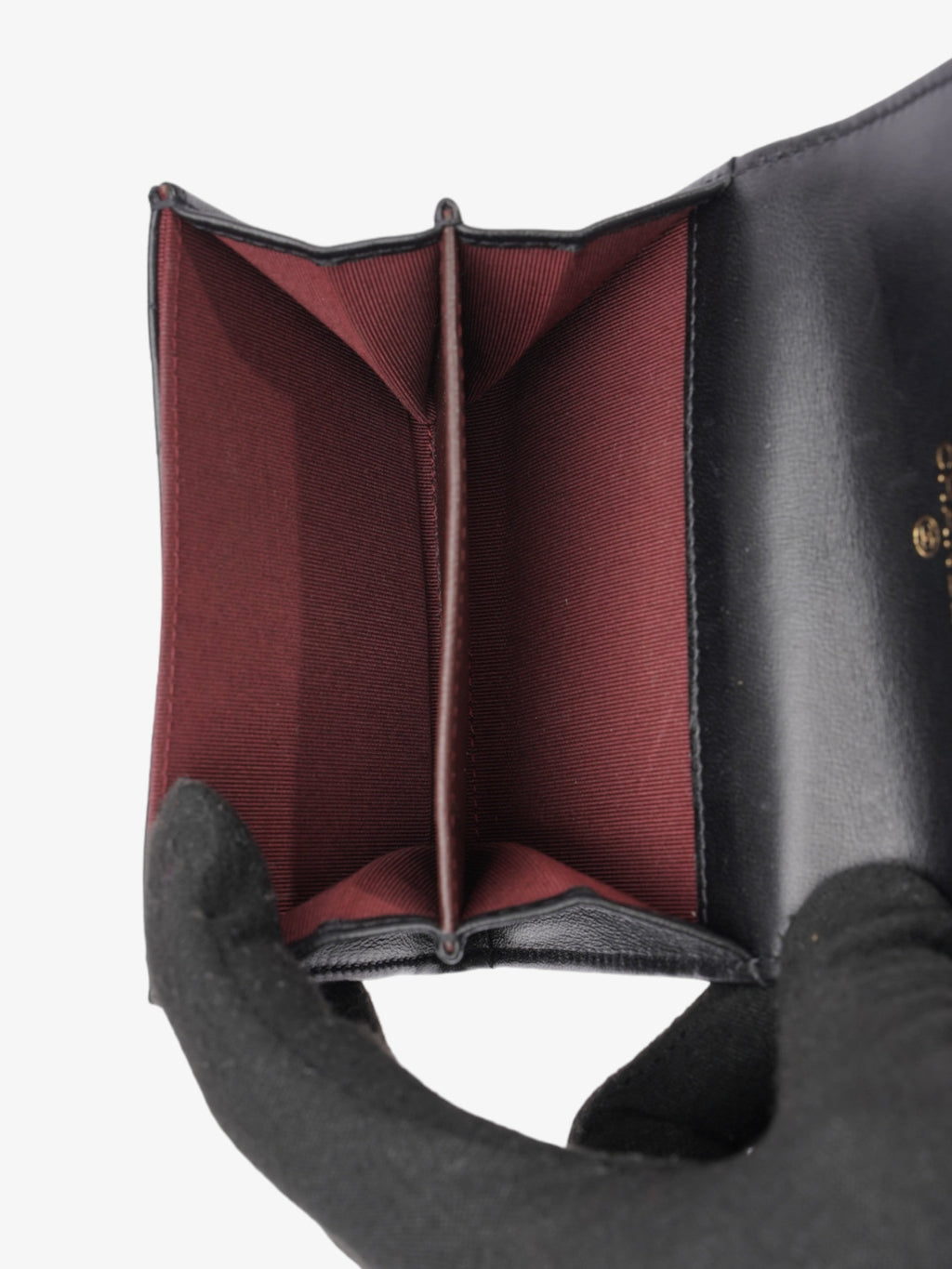 Chanel Classic Flap Card Holder Black Lambskin Leather