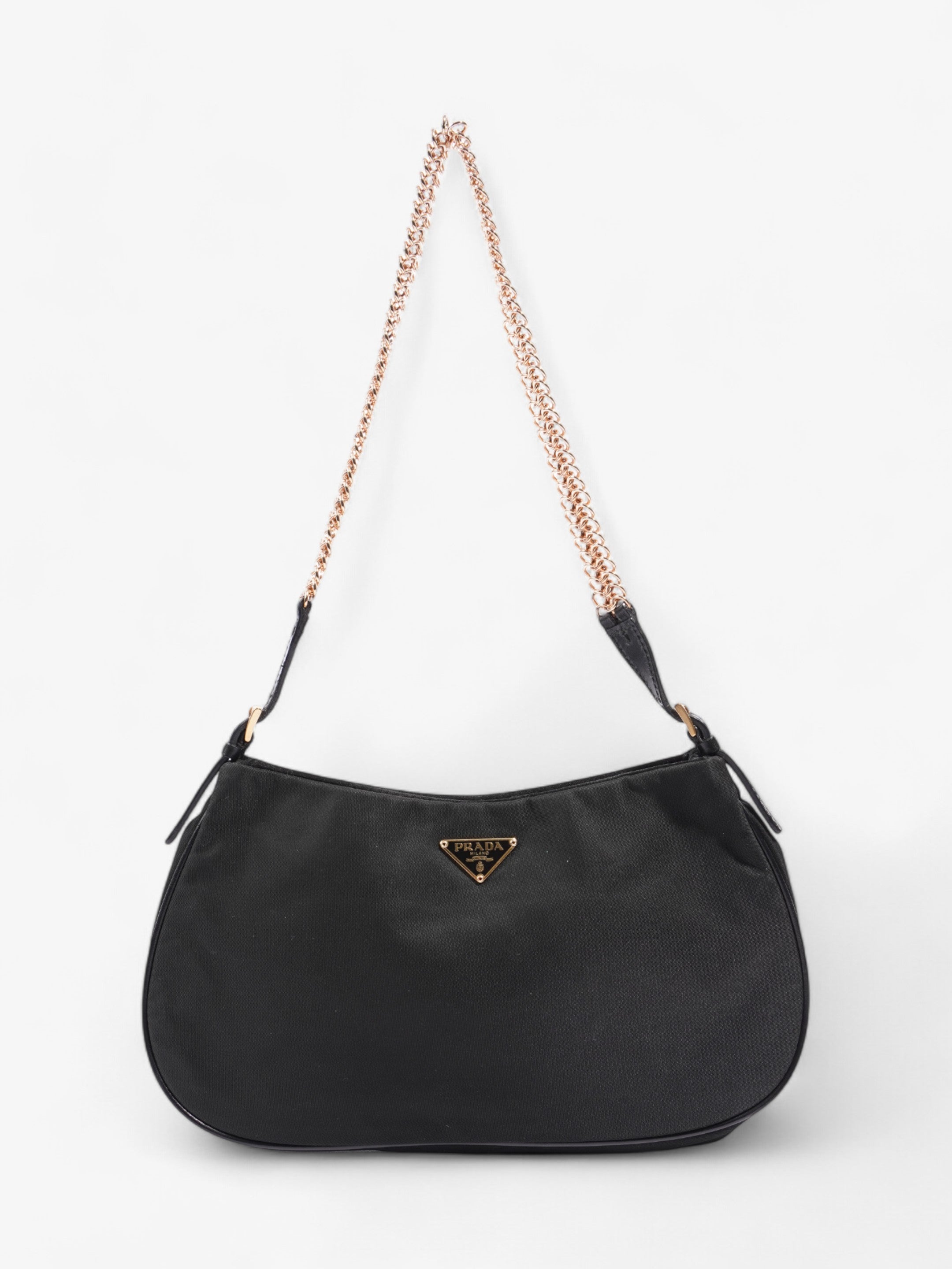 Prada Tessuto Shoulder Bag Black Nylon