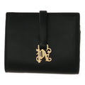 Palm Angels Womens Black/Gold Wallet