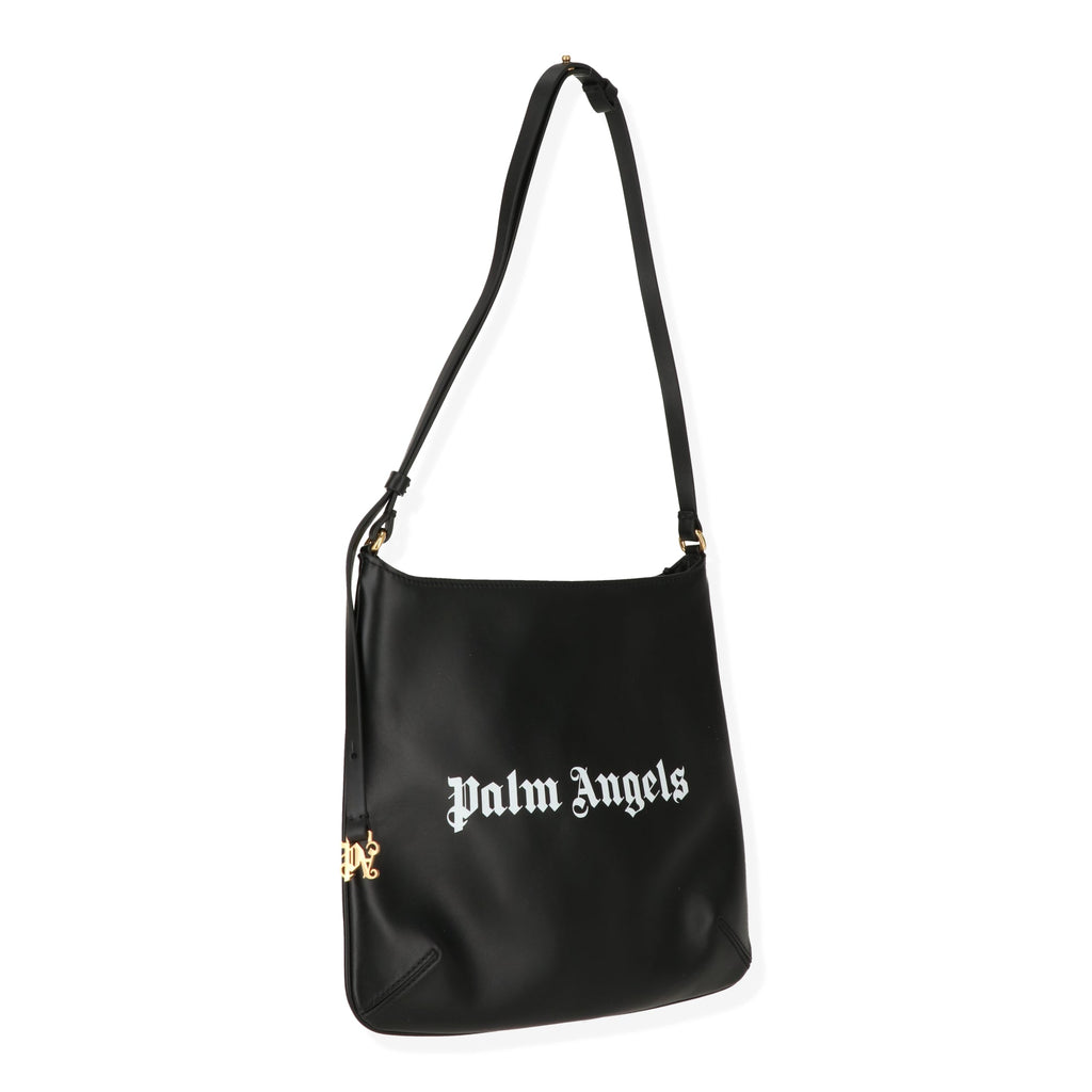 Palm Angels Womens Black/White Shoulder Bag