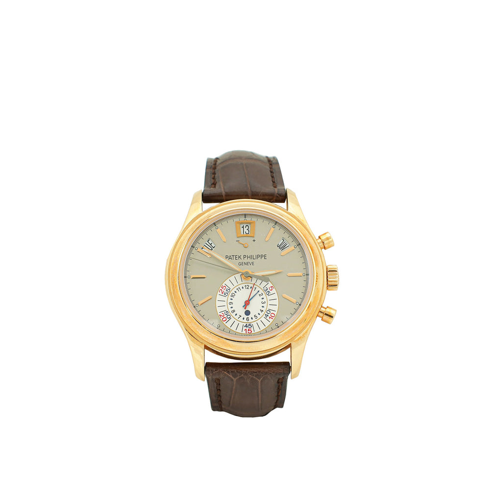 Patek Philippe 18K Rose Gold Complications Annual Calendar Chronograph 40mm Automatic Watch