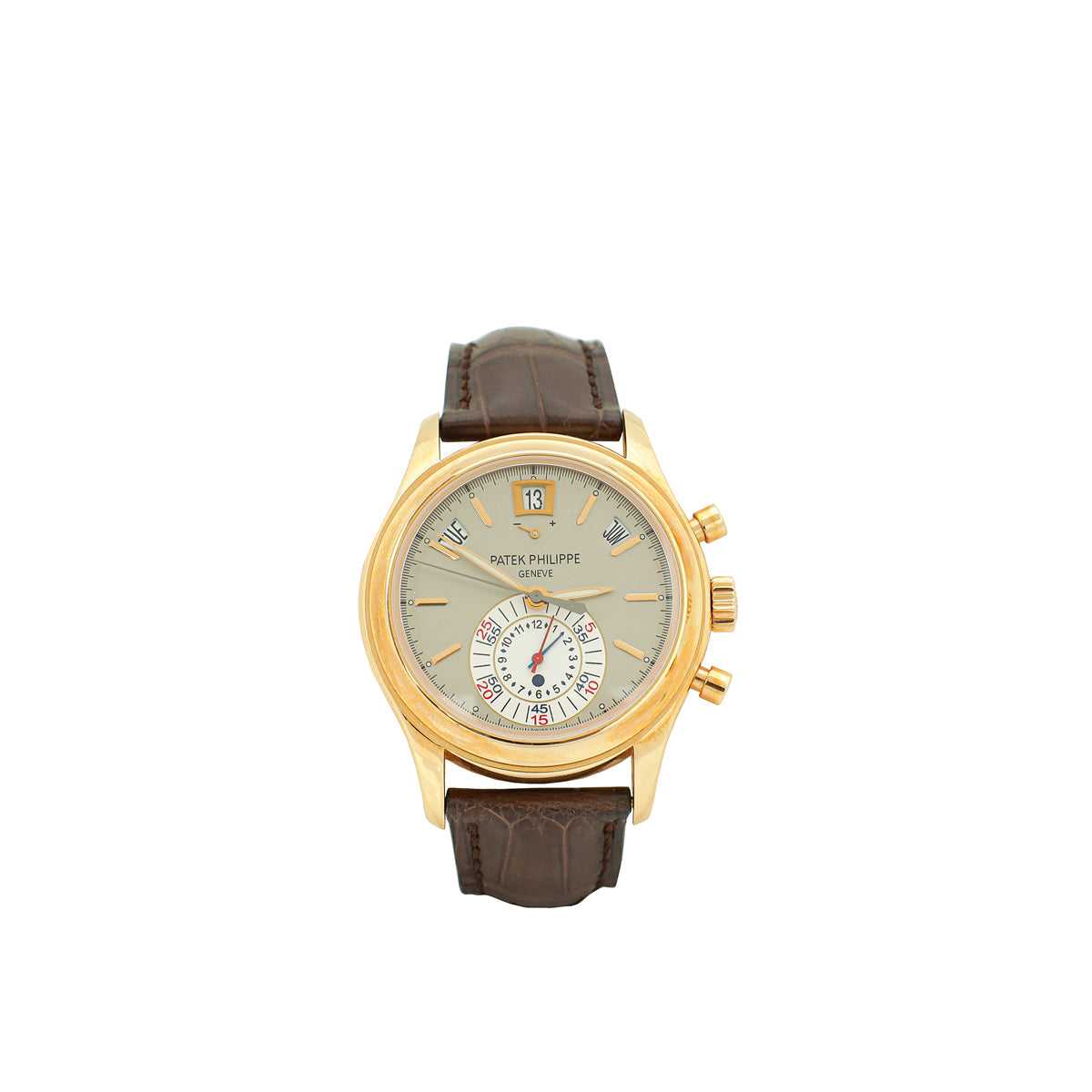 Patek Philippe 18K Rose Gold Complications Annual Calendar Chronograph 40mm Automatic Watch