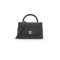 Chanel Medium Coco Handle Caviar Black