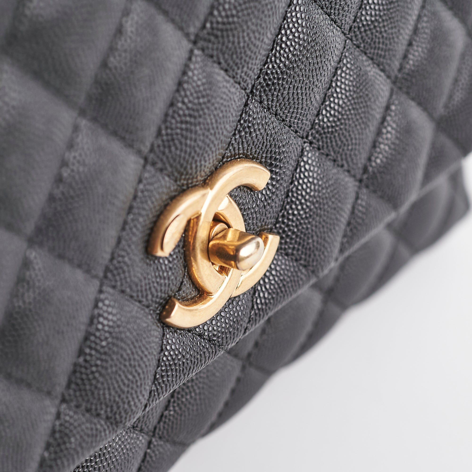 Chanel Medium Coco Handle Caviar Black