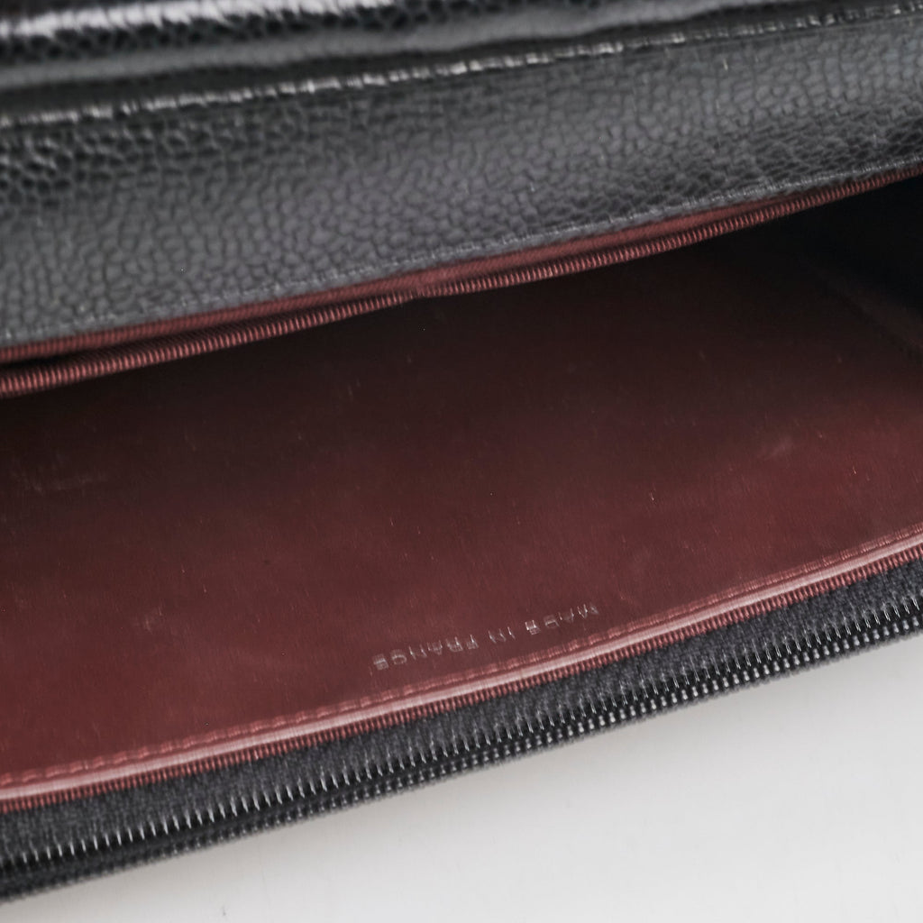 Chanel Caviar Wallet On Chain WOC Black