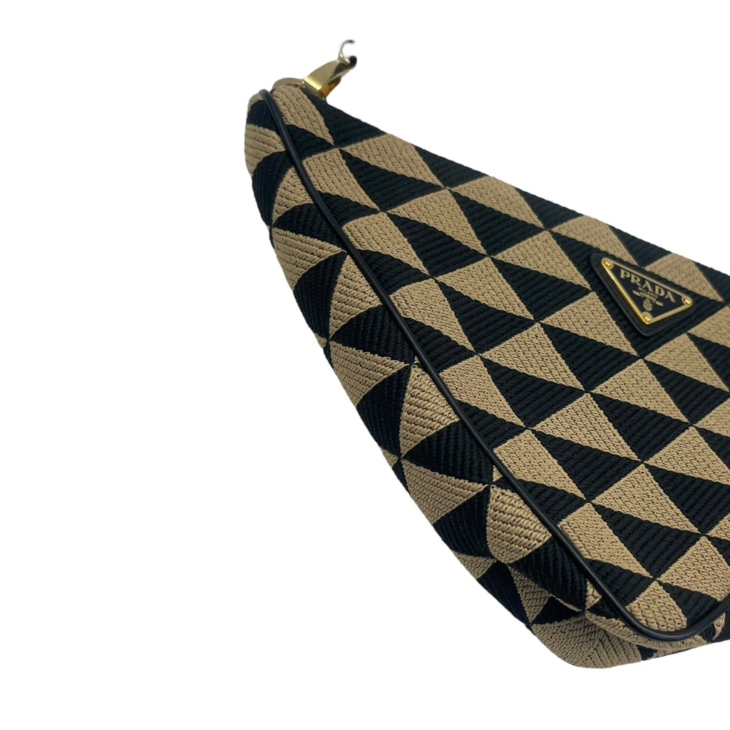 Prada Triangle Mini Jacquard Bag