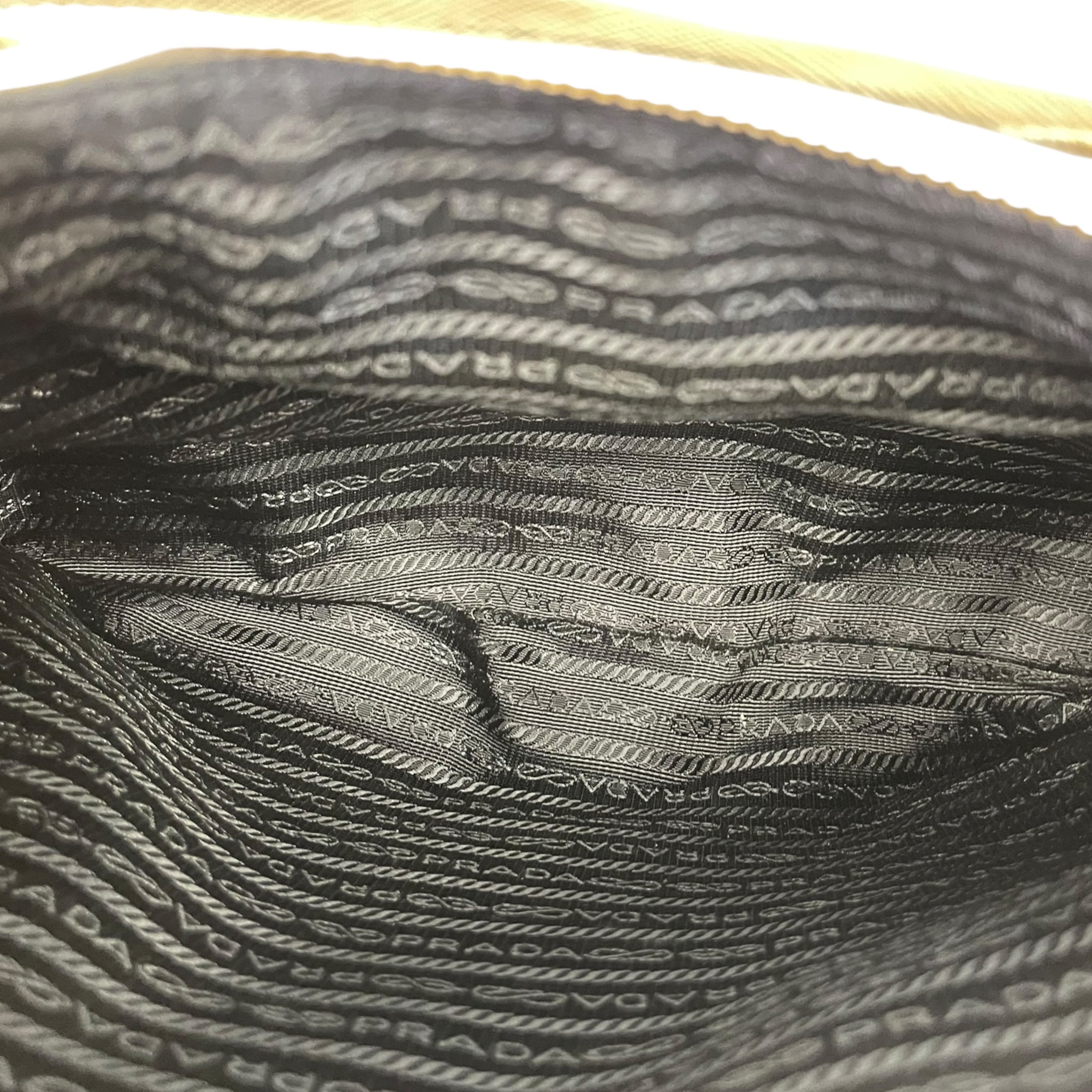Prada Double Zip Tote Black/White Saffiano Leather