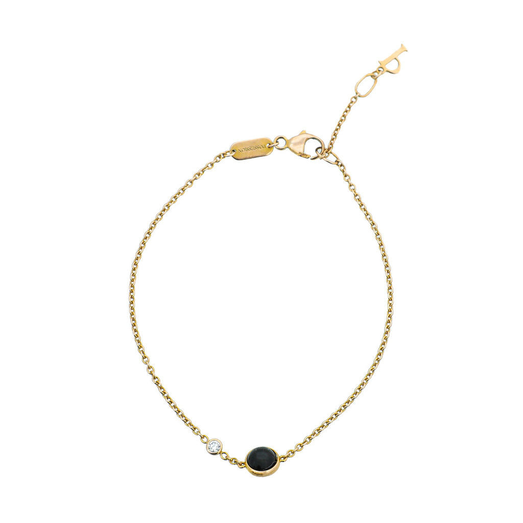 Piaget 18K Rose Gold Onyx 1 Diamond Possession Bracelet