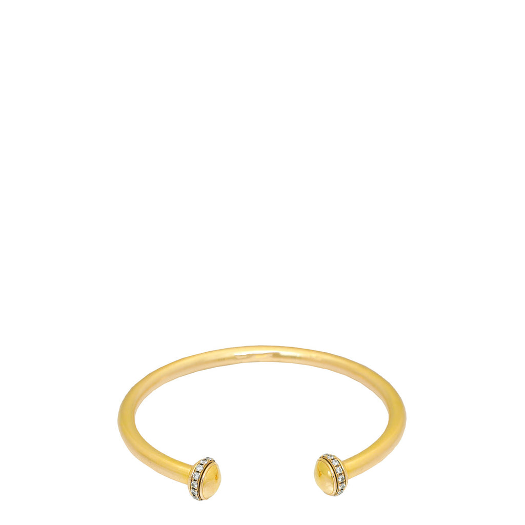 Piaget 18K Yellow Gold 30 Diamonds Possession Open Bracelet 15