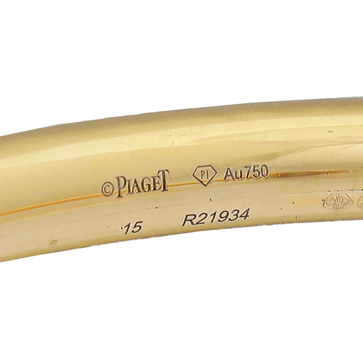 Piaget 18K Yellow Gold 30 Diamonds Possession Open Bracelet 15