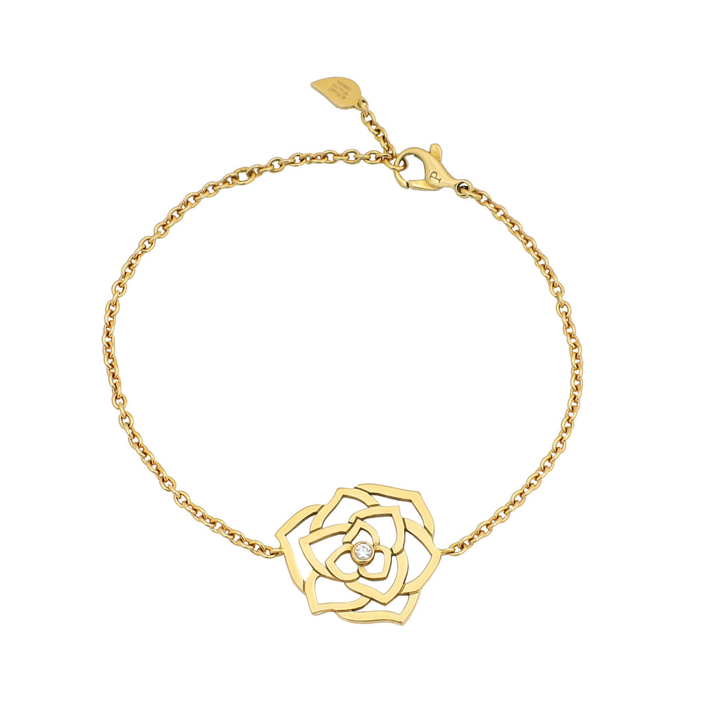 Piaget 18K Rose Gold Diamond Rose Bracelet