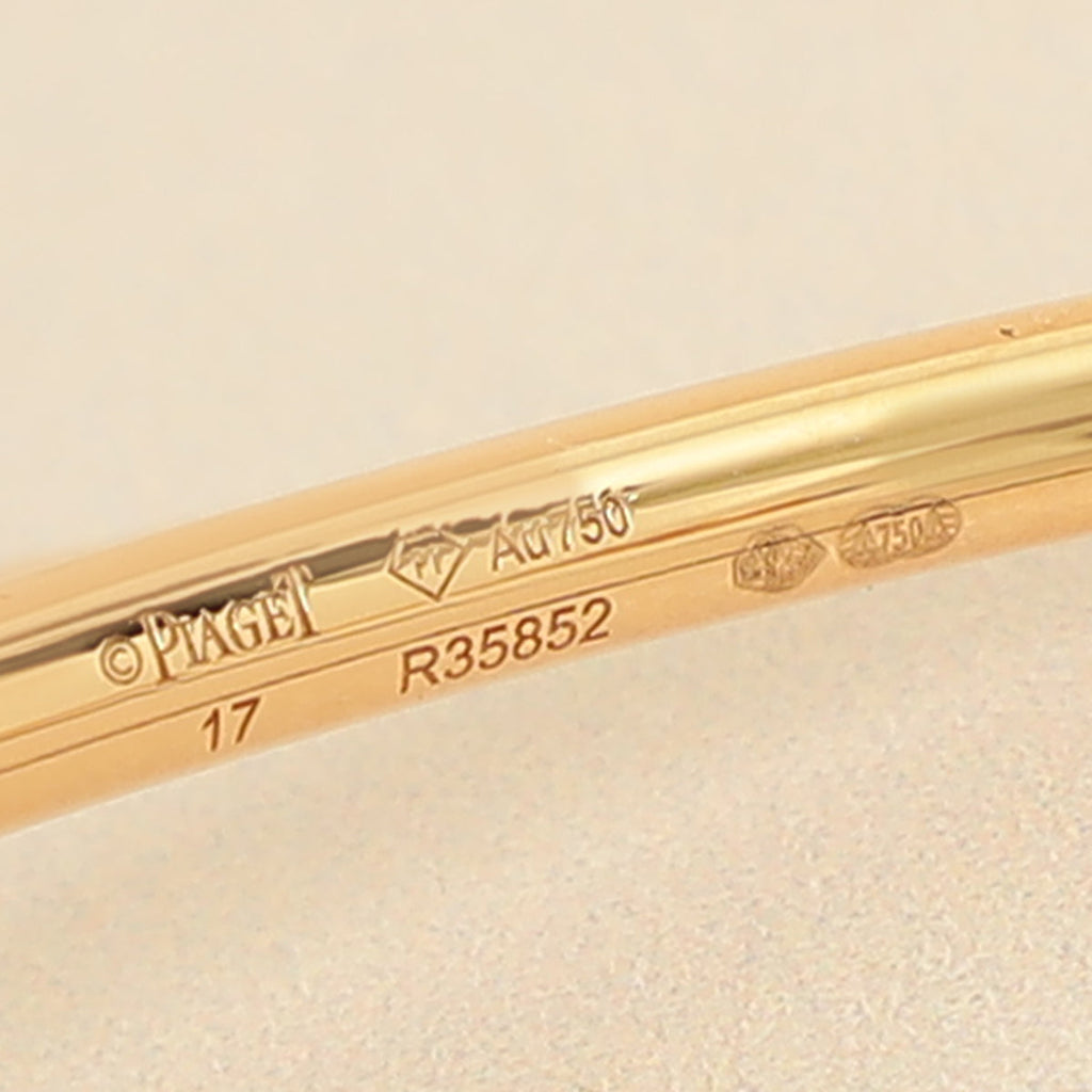 Piaget 18K Rose Gold Possession Open Bangle Bracelet 17