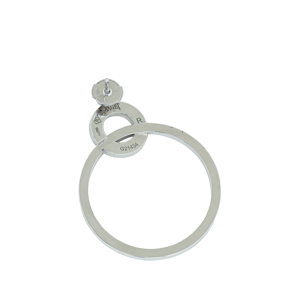 Piaget 18K White Gold and Diamond Possession Earrings