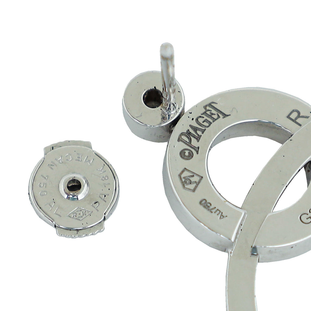 Piaget 18K White Gold and Diamond Possession Earrings