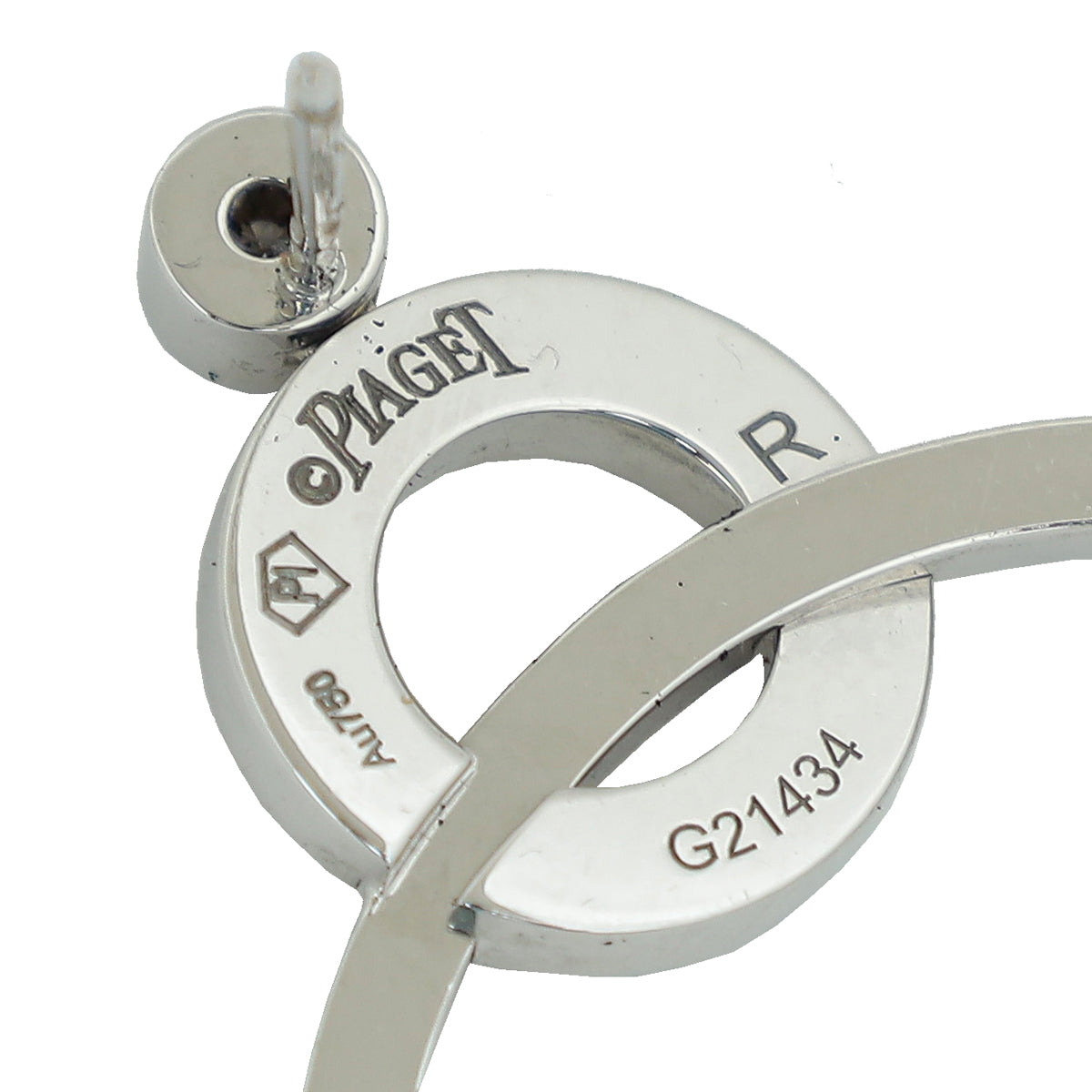 Piaget 18K White Gold and Diamond Possession Earrings