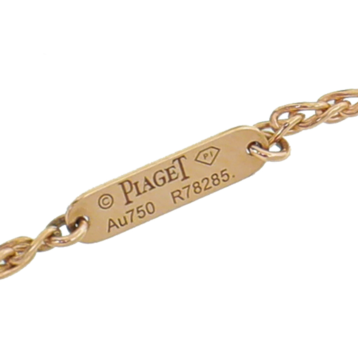 Piaget 18K Rose Gold Onyx Diamond Possession Pendant Necklace