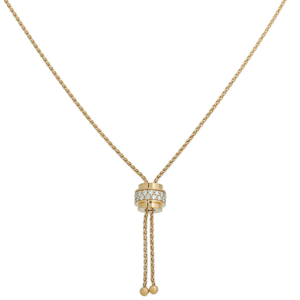 Piaget 18K Rose Gold Diamond Possession Pendant Necklace