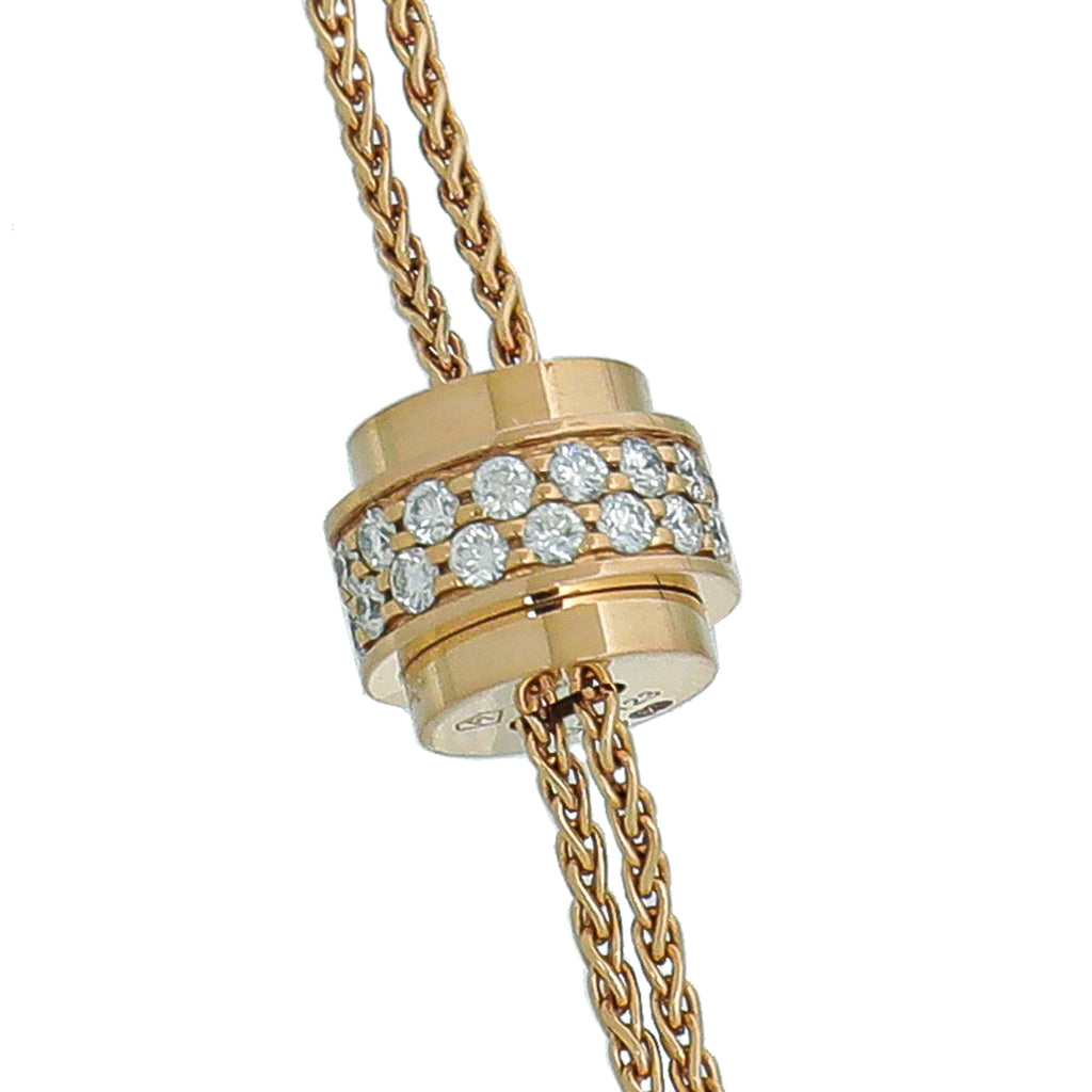 Piaget 18K Rose Gold Diamond Possession Pendant Necklace