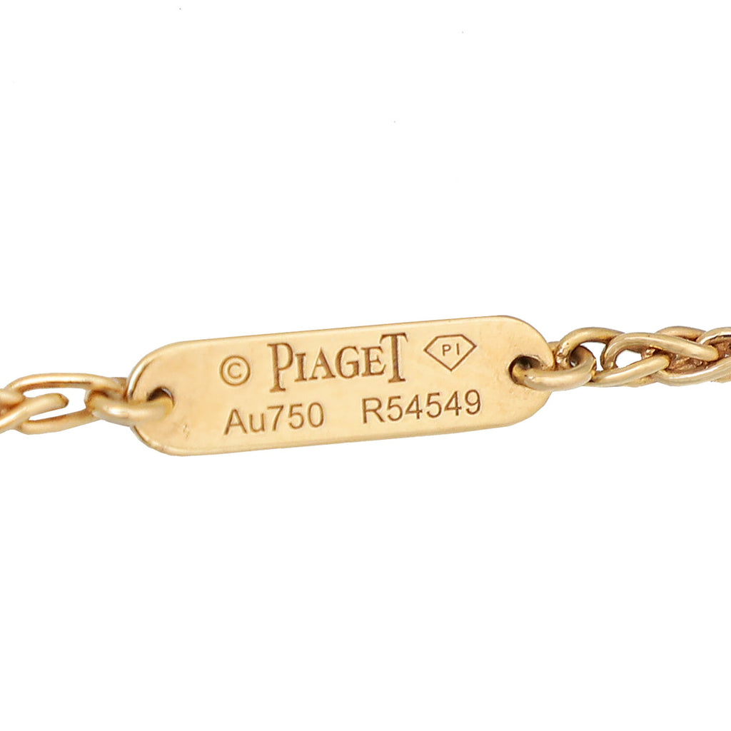 Piaget 18K Rose Gold Malachite Diamond Possession Long Necklace
