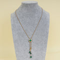 Piaget 18K Rose Gold Possession Malachite Diamond Pendant Necklace