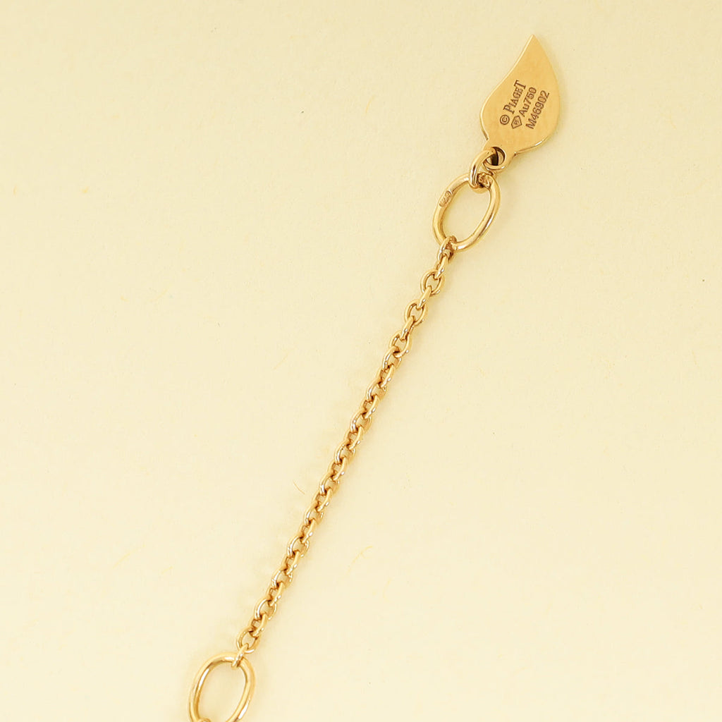 Piaget 18K Rose Gold Rose Diamond Pendant Necklace