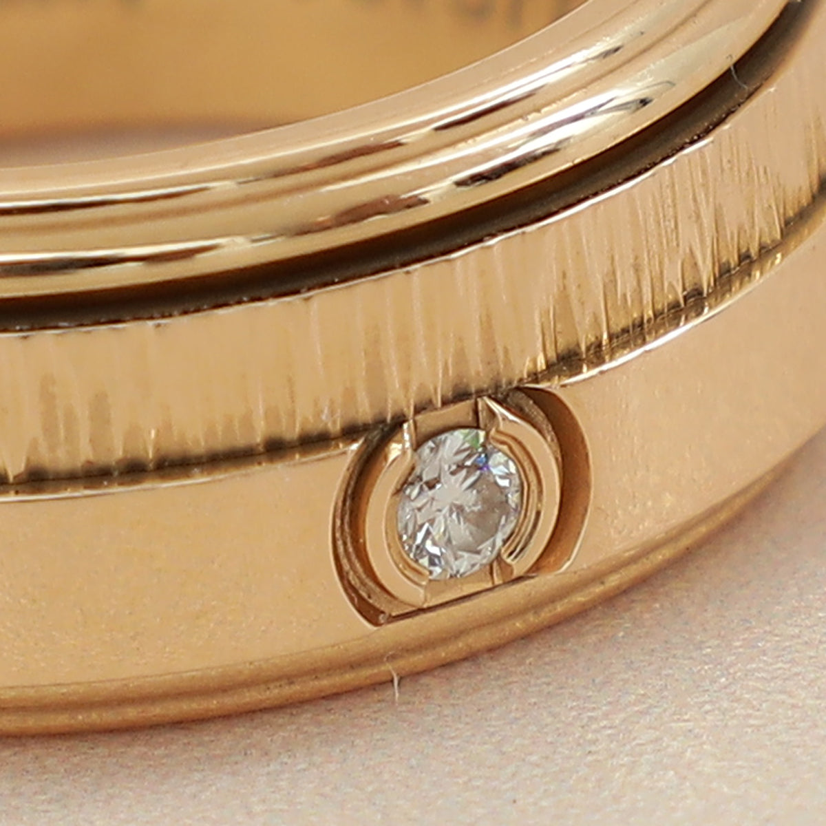 Piaget 18K Rose Gold Diamond Possession Ring 52