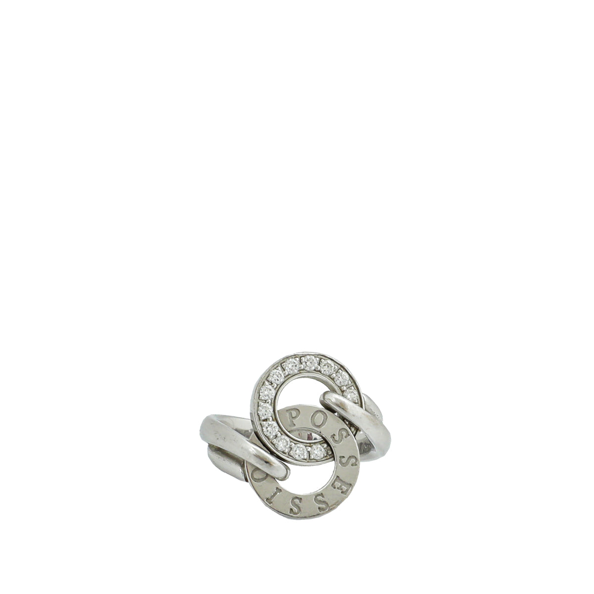 Piaget 18K White Gold Diamond Possession Toi & Moi Ring 53