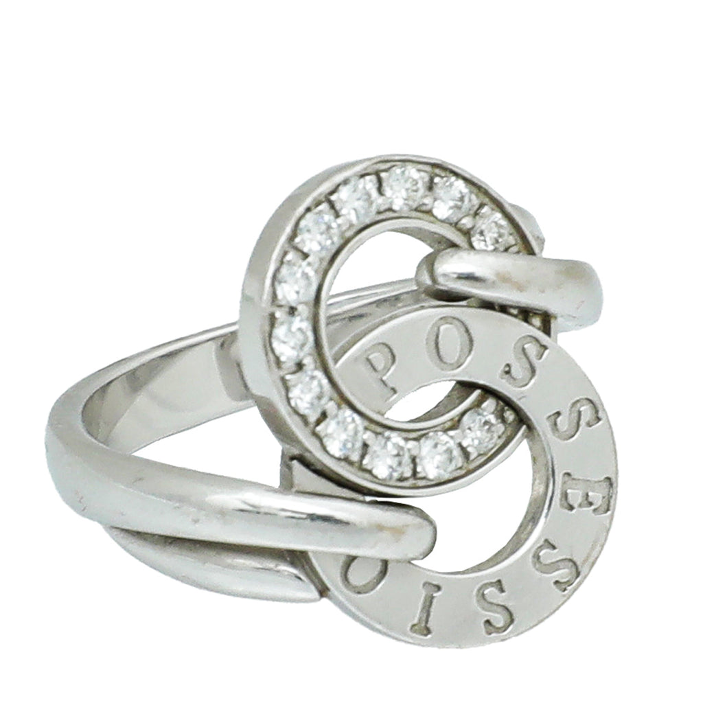 Piaget 18K White Gold Diamond Possession Toi & Moi Ring 53