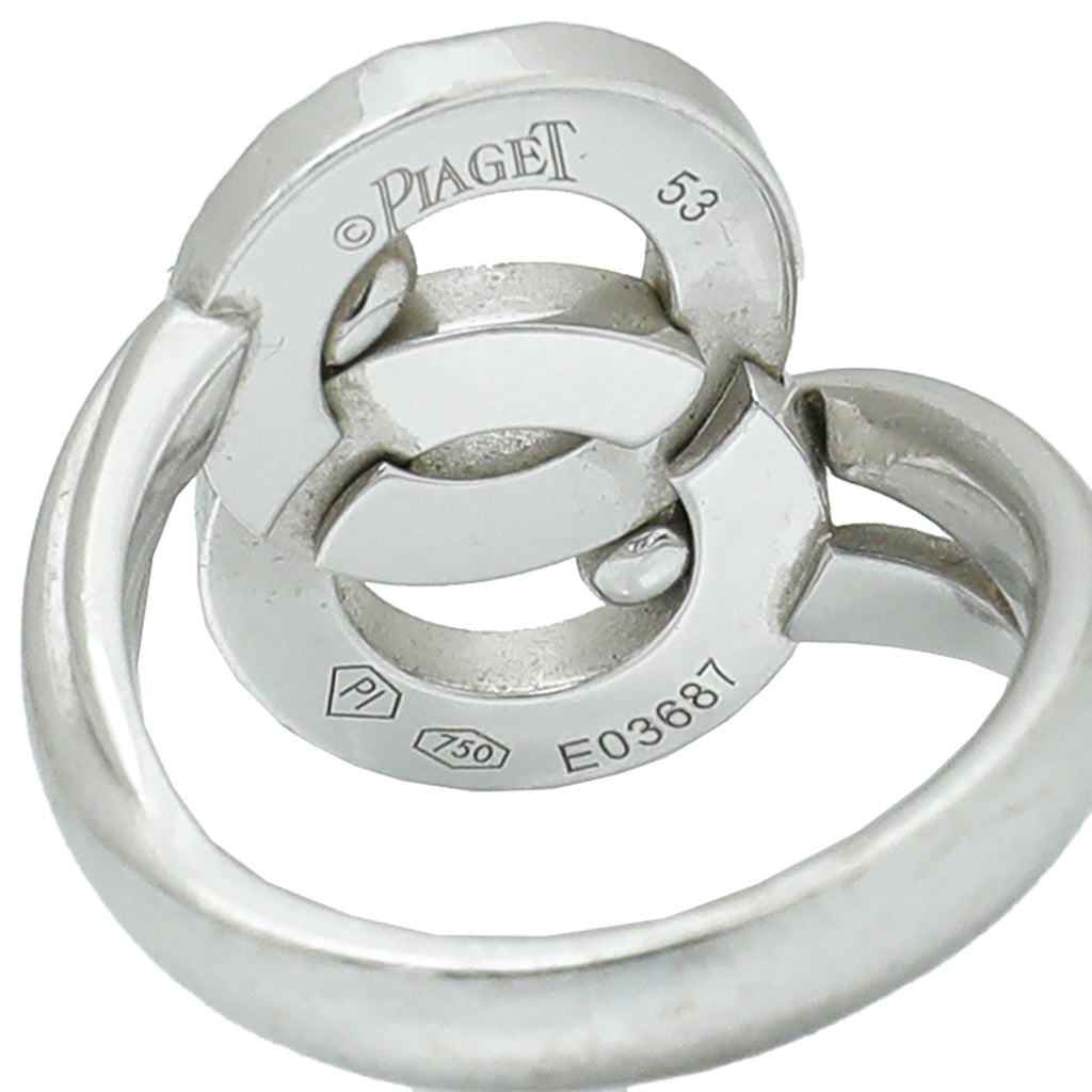 Piaget 18K White Gold Diamond Possession Toi & Moi Ring 53