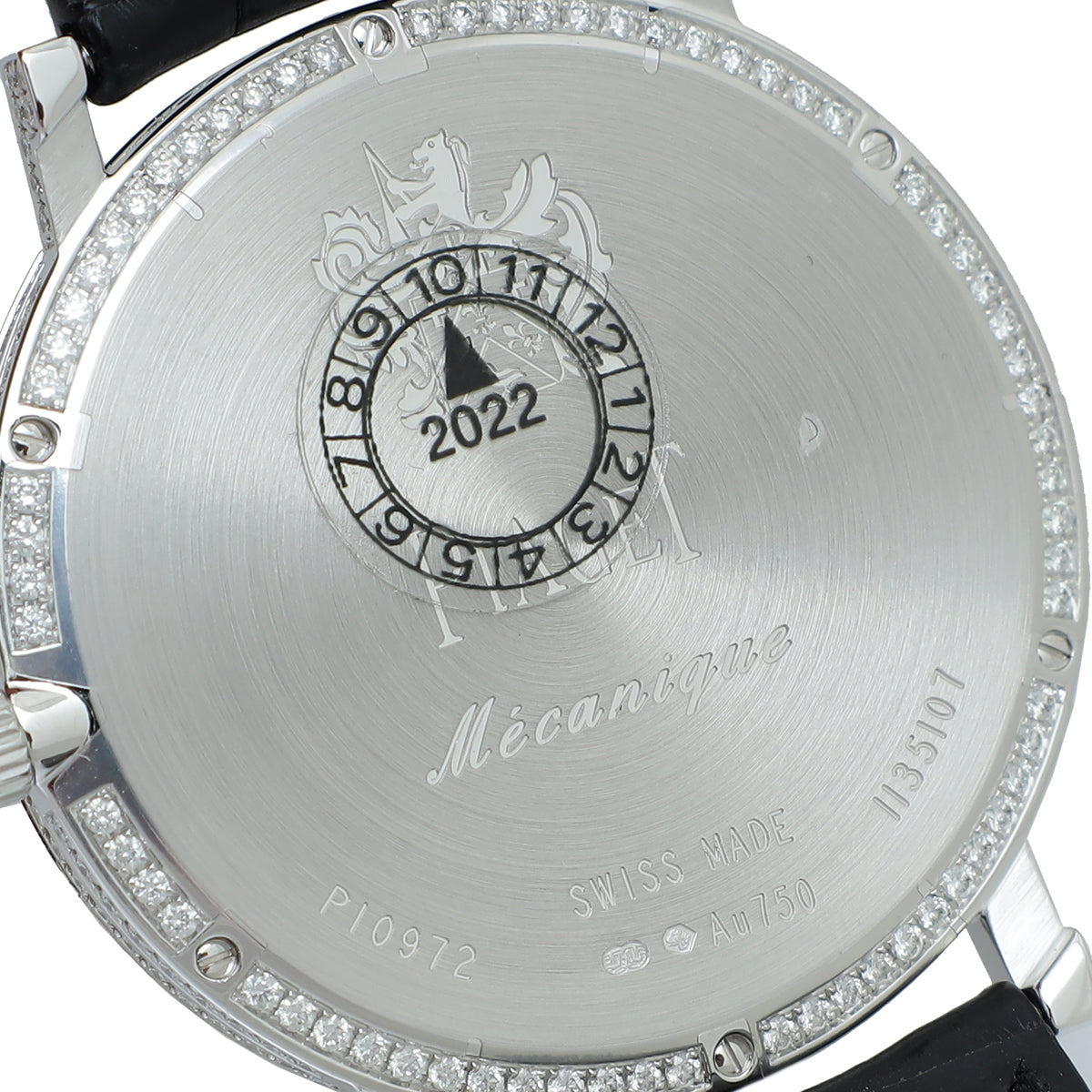 Piaget 18K White Gold Diamond Altiplano Automatic 38mm Watch