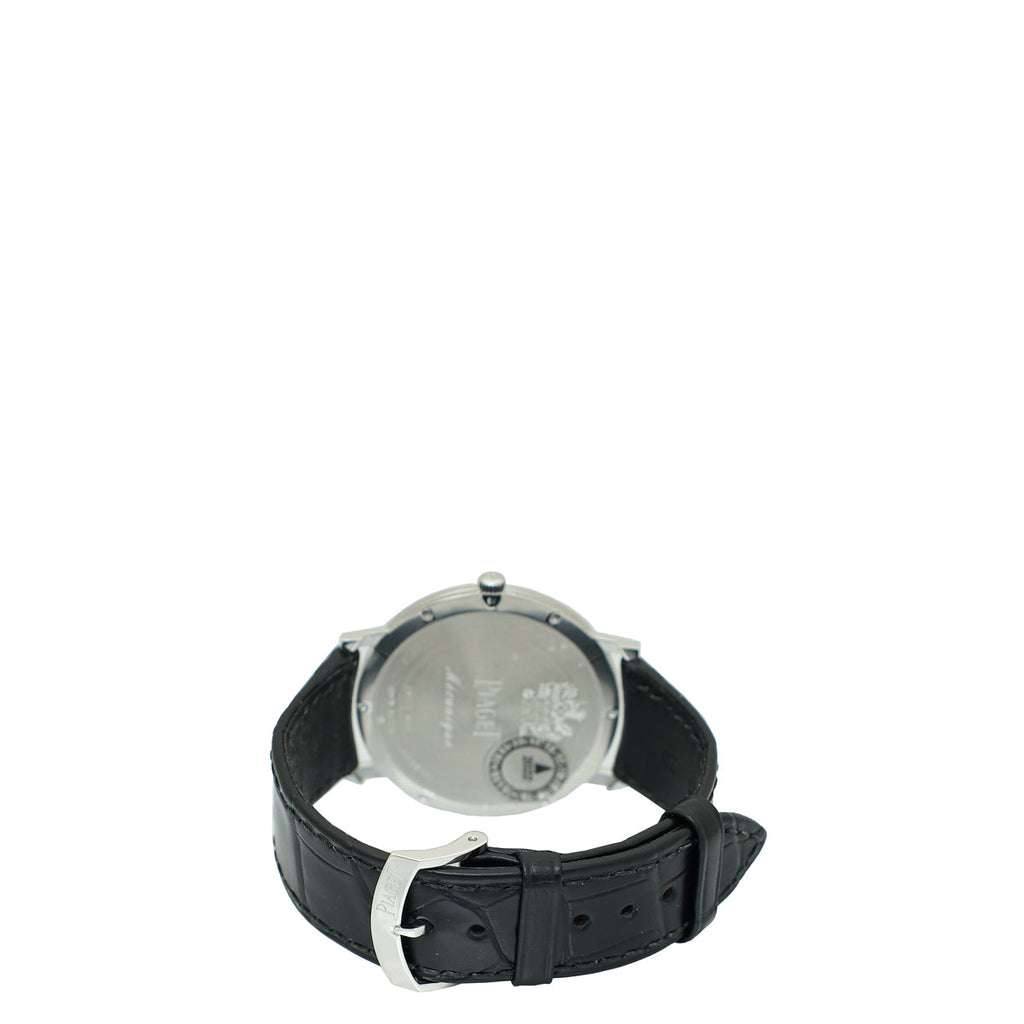 Piaget 18K White Gold Diamonds Altiplano Ultimate 38mm Watch