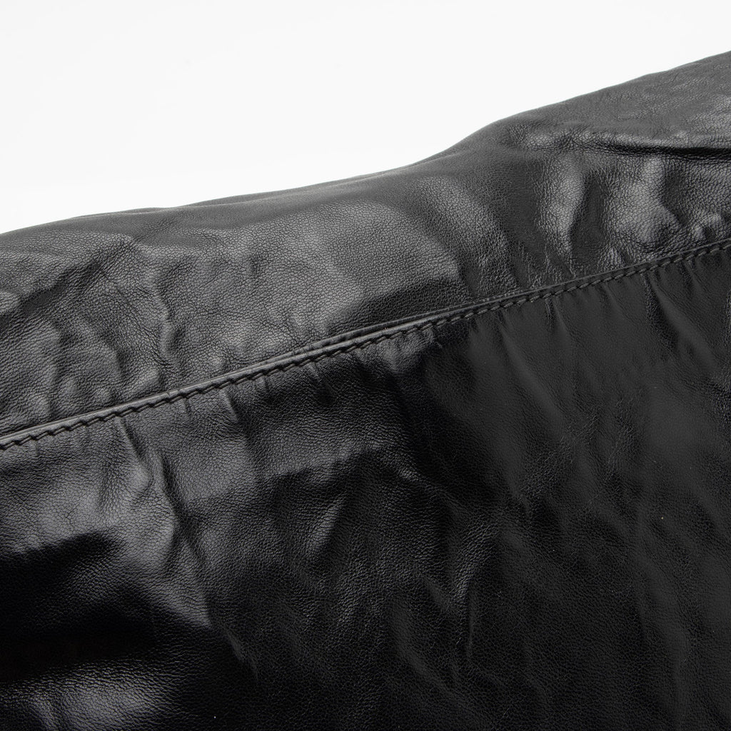 Prada Aged Calfskin Flap Messenger Bag (SHF-D2J23z)
