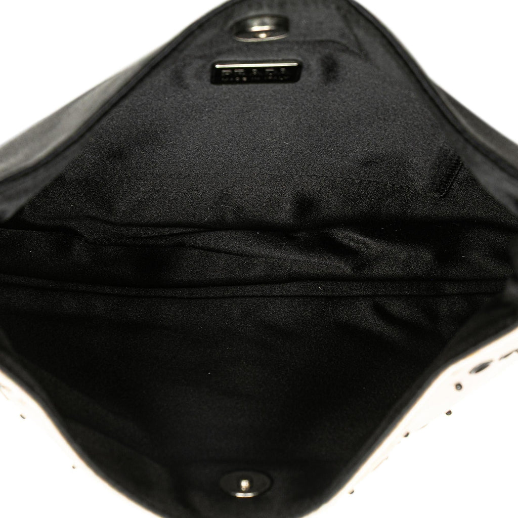 Prada Beaded Satin Cleo Shoulder Bag