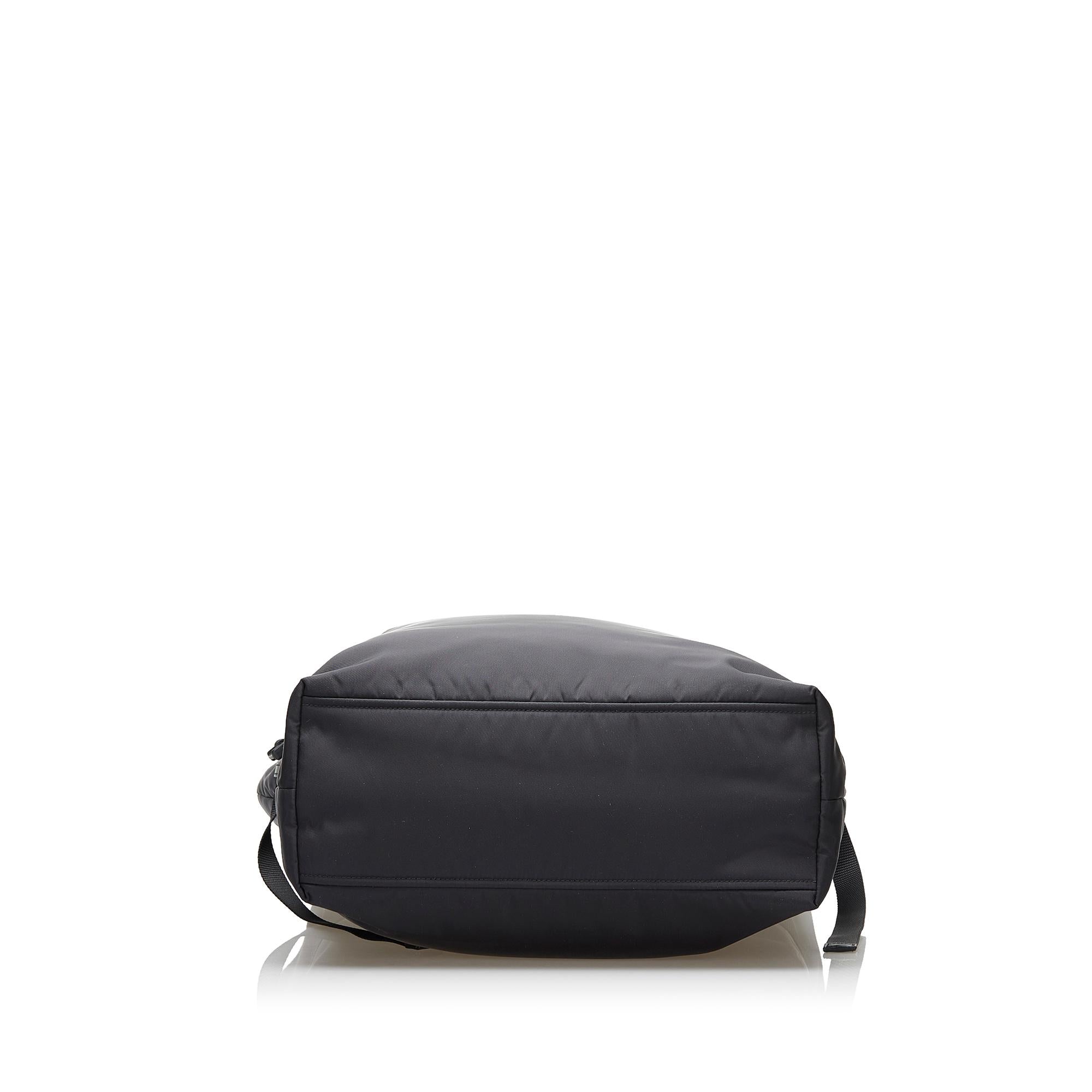 Prada Belted Logo Tessuto Tote (SHG-36567)