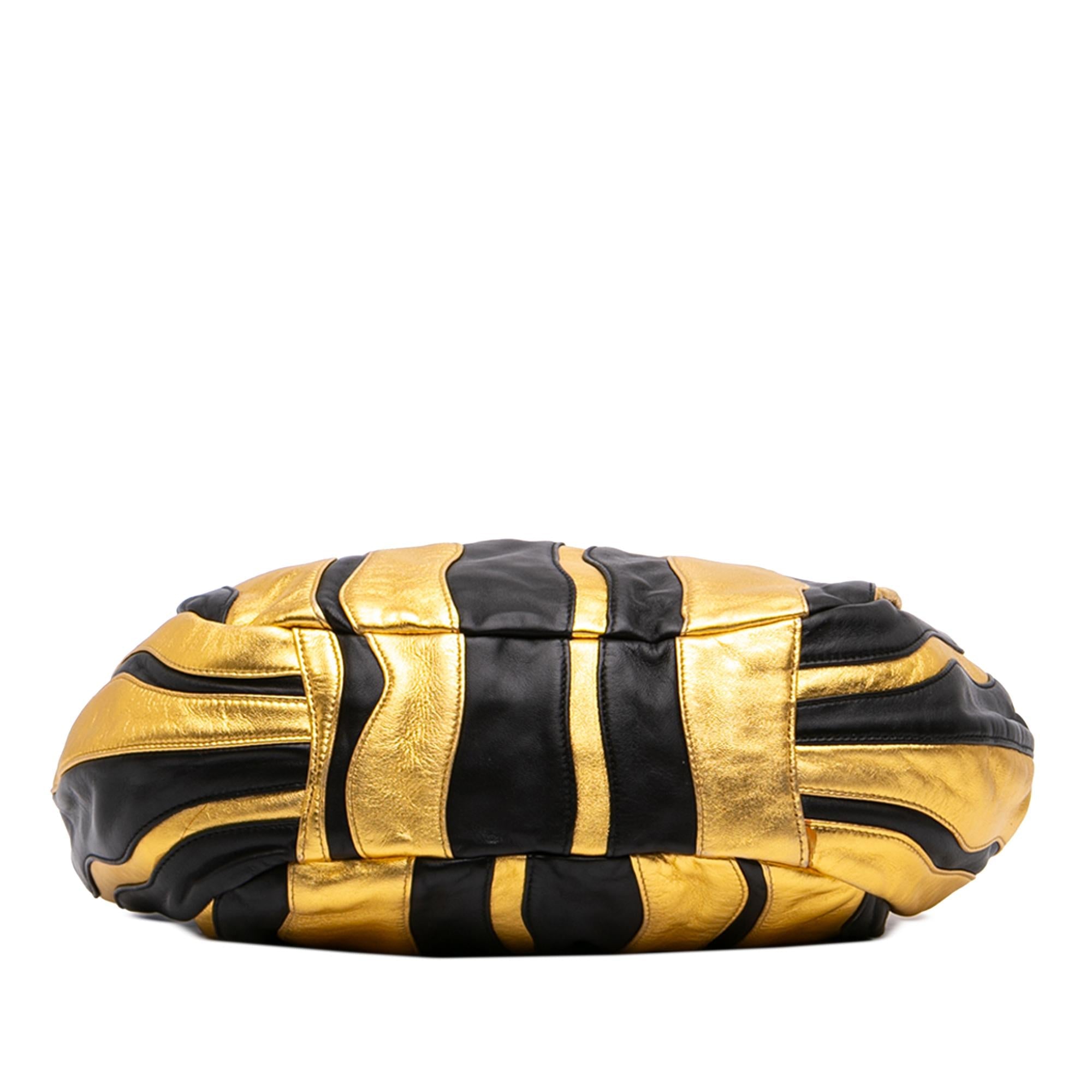 Prada Bicolor Nappa Waves Satchel
