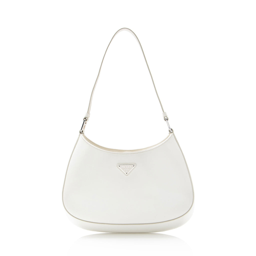 Prada Brushed Leather Cleo Shoulder Bag