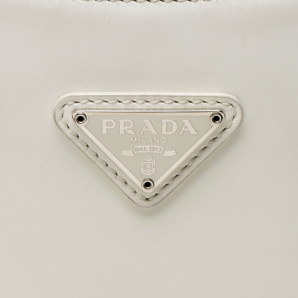 Prada Brushed Leather Cleo Shoulder Bag