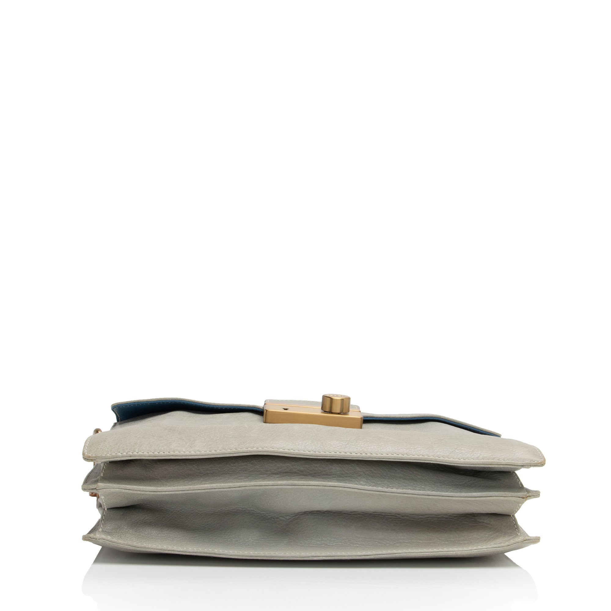 Prada Buffalo Sound Flap Padlock Shoulder Bag (SHF-9Xfle4)