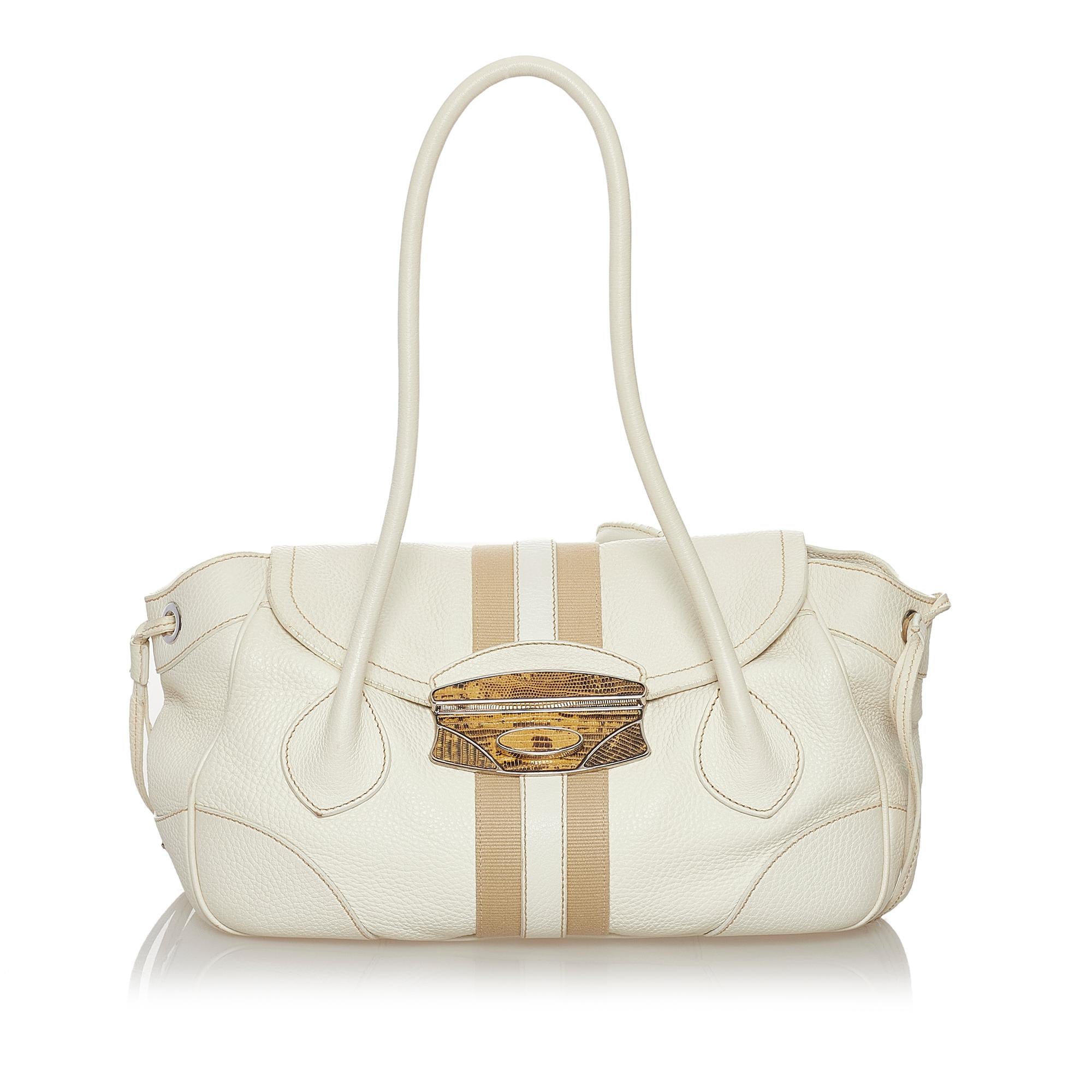 Prada Calf Leather Shoulder Bag (SHG-33302)