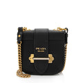 Prada Calfskin Cahier Shoulder Bag (SHF-Pqlw37)